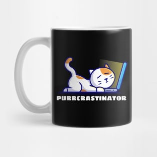 Purrcrastinator | Cute Procrastinator Pun Mug